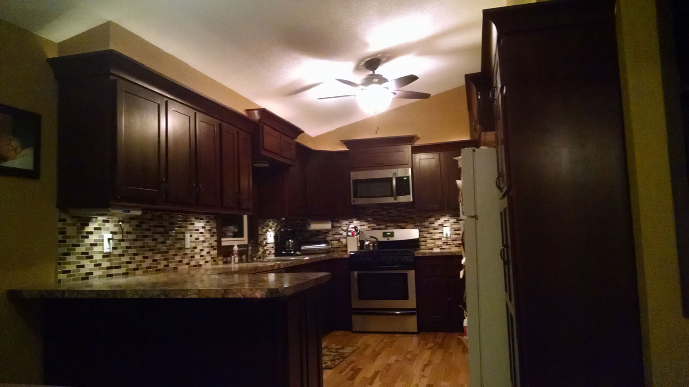 Remodeled kitchen